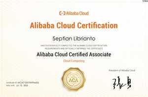 Septian Librianto- Alibaba Cloud Certified Associate Cloud Computing